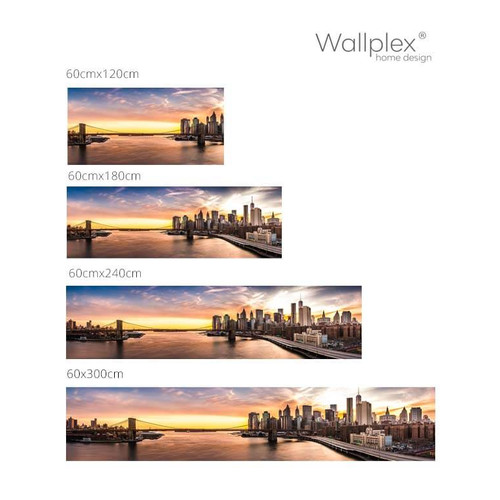 Wallplex falburkoló konyhapanel Brooklyn Bridge híd , 4 méretben, vízálló falburkolat konyhába