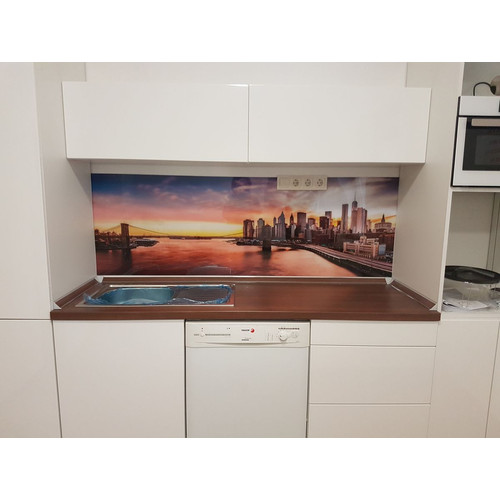 Wallplex falburkoló konyhapanel Brooklyn Bridge híd , 4 méretben, vízálló falburkolat konyhába