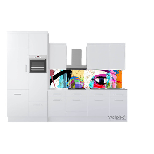 Wallplex falburkoló konyhapanel Color eye színes , 4 méretben, vízálló falburkolat konyhába Wallplex falburkoló konyhapanel Color eye színes , 4 méretben, vízálló falburkolat konyhába