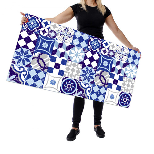 Wallplex falburkoló konyhapanel Kék mozaik modern, 4 méretben, vízálló falburkolat konyhába Wallplex falburkoló konyhapanel Kék mozaik modern, 4 méretben, vízálló falburkolat konyhába