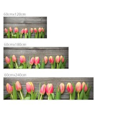 Wallplex falburkoló konyhapanel Tulipánok, virág , 4 méretben, vízálló falburkolat konyhába