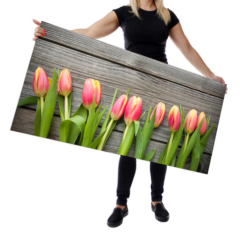 Wallplex falburkoló konyhapanel Tulipánok, virág , 4 méretben, vízálló falburkolat konyhába