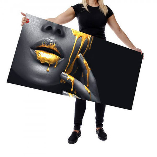 Wallplex falburkoló konyhapanel Black Gold, 4 méretben, vízálló falburkolat konyhába