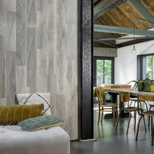 Wood-Look Barnwood Oak White Wash - Világos tölgy famintás vízálló vinyl falpanel Wood-Look Barnwood Oak White Wash - Világos tölgy famintás vízálló vinyl falpanel