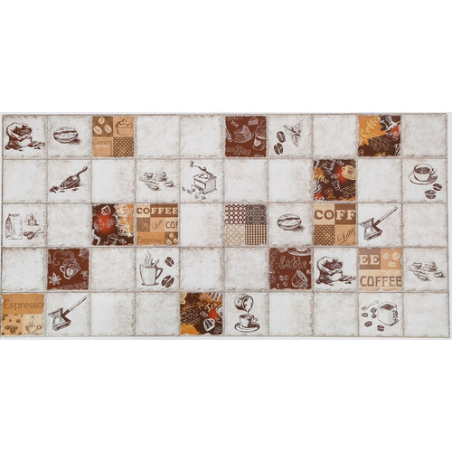 FLEXWALL PVC falburkolat Espresso konyhai kávés PVC falpanel, barna csempe 96,5x48,5 cm FLEXWALL PVC falburkolat Espresso konyhai kávés PVC falpanel, barna csempe 96,5x48,5 cm