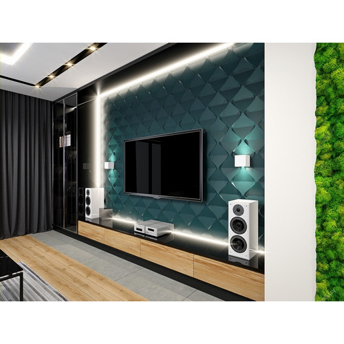 12 db MYWALL HARMONY modern mintás fehér 60x60 cm falpanel csomagajánlat