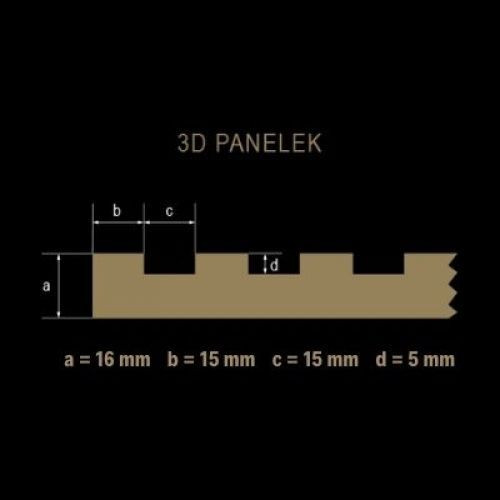 LEER-001 bordázott festhető lamellás falpanel, skandináv stílus (68x200cm)