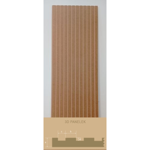 LEER-001-41 bordázott festhető lamellás falpanel, beltéri falburkolat (68x200cm) LEER-001-41 bordázott festhető lamellás falpanel, beltéri falburkolat (68x200cm)