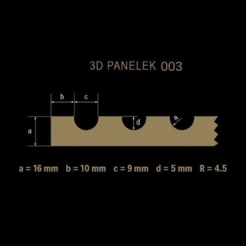 LEER-003 bordázott festhető lamellás falpanel, MDF panel skandináv stílus (68x200cm)