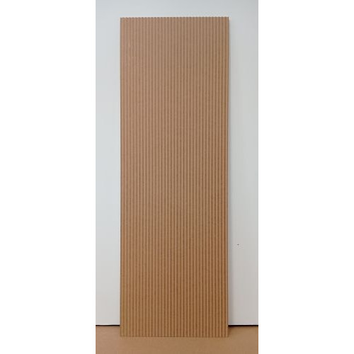 LEER-003 bordázott festhető lamellás falpanel, MDF panel skandináv stílus (68x200cm)
