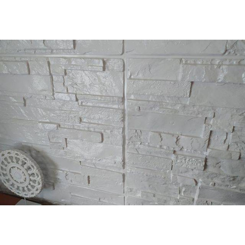M-FLEX PVC falburkolat hasított kő dekor panel-14, fehér színben, vízálló beltéri M-FLEX PVC falburkolat hasított kő dekor panel-14, fehér színben, vízálló beltéri