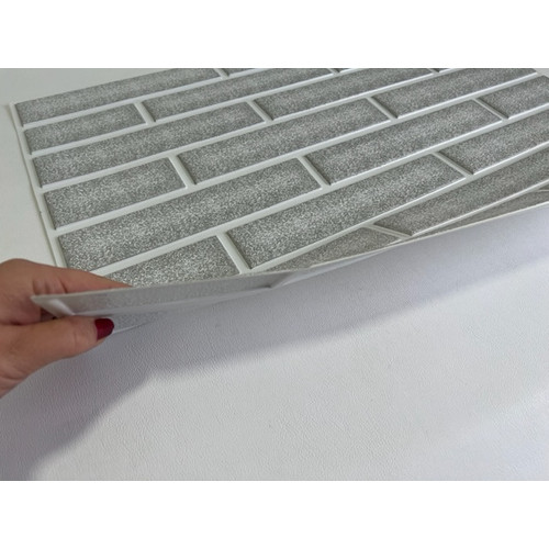 M-FLEX PVC falburkolat szürke tégla dekor panel-6, 3d falpanel műanyag burkolat M-FLEX PVC falburkolat szürke tégla dekor panel-6, 3d falpanel műanyag burkolat