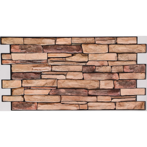 20 db FLEXWALL PVC falburkolat Natural Stone Slate kő 98x49,5 cm falpanel csomagajánlat