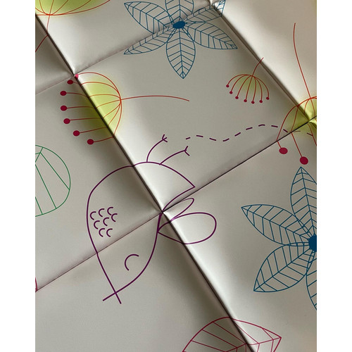 Pink rózsaszín design nyomtatott műbőr falvédő (200x75 cm)