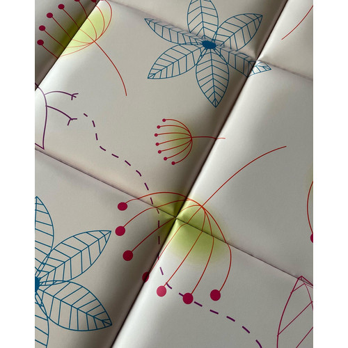 Pink rózsaszín design nyomtatott műbőr falvédő (200x75 cm)