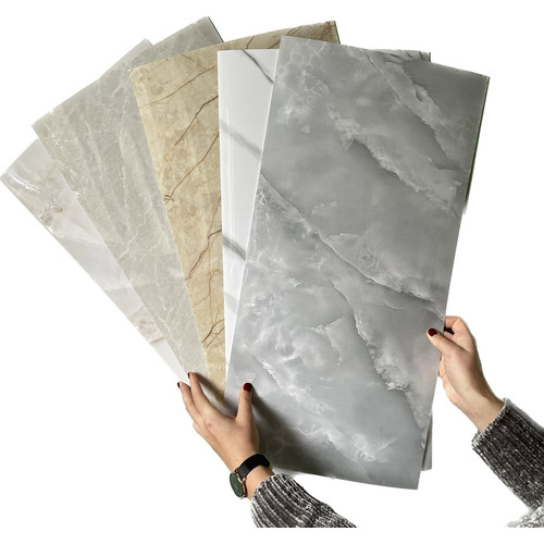 Öntapadós falpanel ARS-18 kő márvány, fényes szivacsos 60x30 cm (6 db)