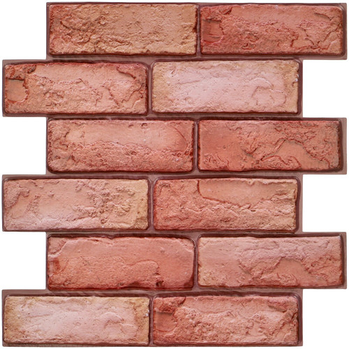 Öntapadós szivacsos piros tégla falpanel 30x30 cm (4 db)