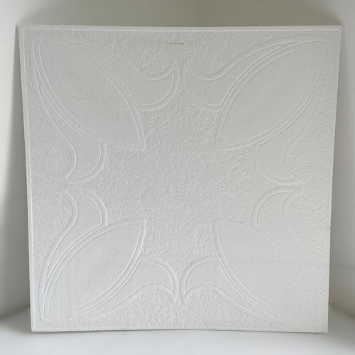Álmennyezet - Nyíregyháza virág mintás EPS fehér festhető polisztirol álmennyezet burkolólap (50x50cm) Álmennyezet - Nyíregyháza virág mintás EPS fehér festhető polisztirol álmennyezet burkolólap (50x50cm)