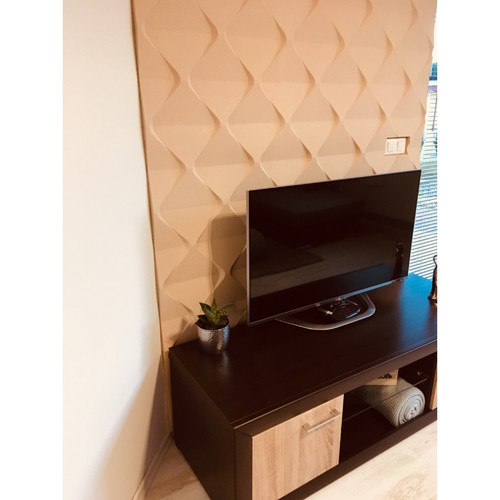 12 db MYWALL HARMONY modern mintás fehér 60x60 cm falpanel csomagajánlat