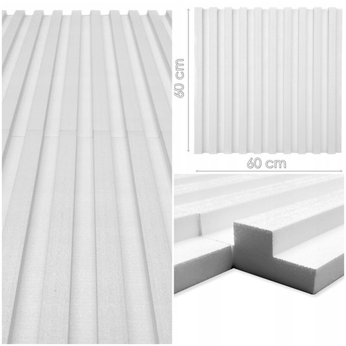 Mywall lamella polisztirol festhető, beltéri falburkolat (60x60 cm) Mywall lamella polisztirol festhető, beltéri falburkolat (60x60 cm)