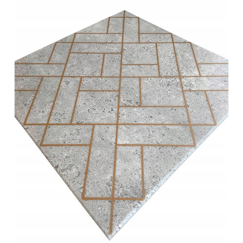 Polistar szürke arany betonmintás falpanel GL2-43 burkolat, 3d dekorpanel falra (50x50cm)