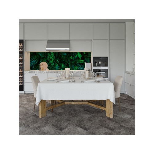 Soner törés- és hőálló konyhai hátfal zöld levél mintában 60x120 cm KF6 Soner törés- és hőálló konyhai hátfal zöld levél mintában 60x120 cm KF6