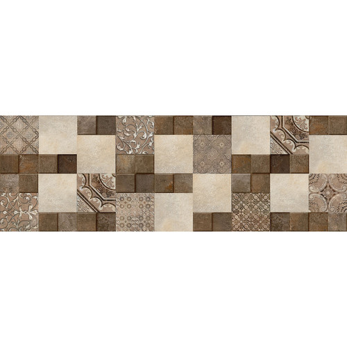 Soner törés- és hőálló konyhai hátfal barna csempe mintával 60x120 cm KF14 Soner törés- és hőálló konyhai hátfal barna csempe mintával 60x120 cm KF14