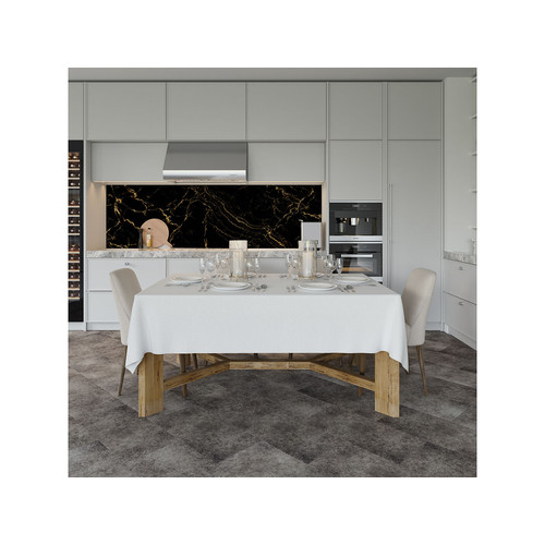 Soner törés- és hőálló konyhai hátfal fekete arany márvány mintában 60x300 cm KF8 Soner törés- és hőálló konyhai hátfal fekete arany márvány mintában 60x300 cm KF8