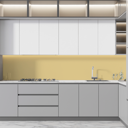 Soner törés- és hőálló konyhai falpanel világos sárga 023 60x120 Soner törés- és hőálló konyhai falpanel világos sárga 023 60x120