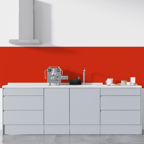 Soner törés- és hőálló konyhai falpanel piros 047 60x300