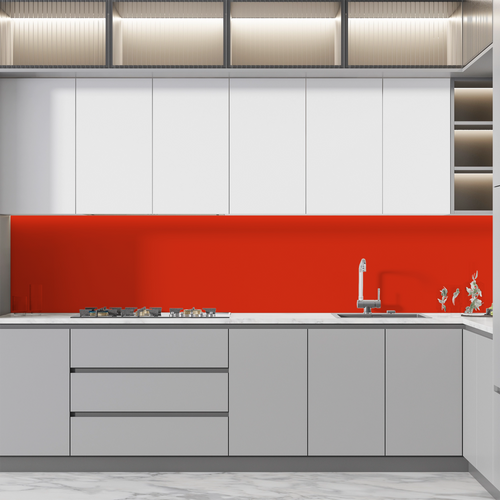 Soner törés- és hőálló konyhai falpanel piros 047 60x300