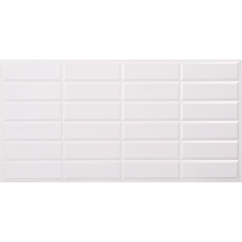 FLEXWALL PVC falburkolat White Seam fehér csempe, fehér fuga 96x48 cm, konyha, fürdőszobai FLEXWALL PVC falburkolat White Seam fehér csempe, fehér fuga 96x48 cm, konyha, fürdőszobai