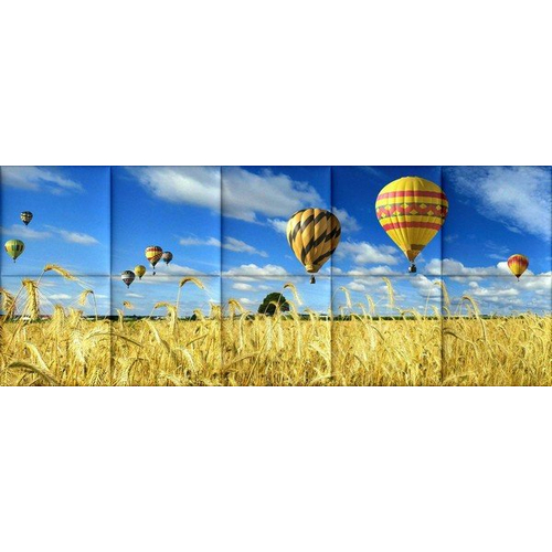 Hőlégballonok KERMA-54 nyomtatott műbőr falikép