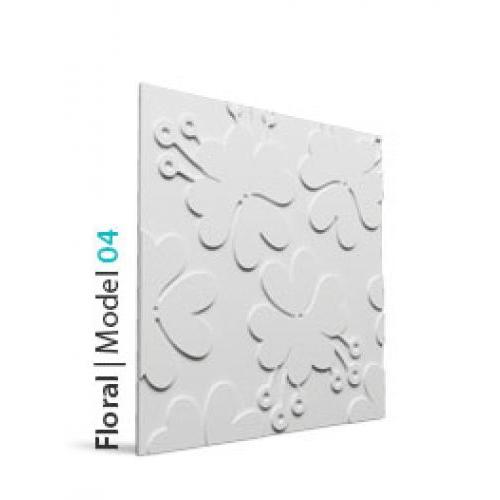 Loft Floral 04 beton falpanel