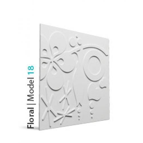 Loft Floral 18 beton falpanel