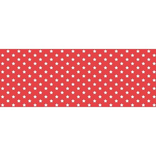 STARS RED / piros csillagos 45cm x 15m