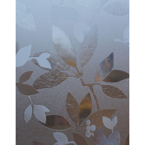 10252 - Leaves 3D leveles sztatikus ablakfólia, ragasztó nélküli 45 cm x 1,5 m