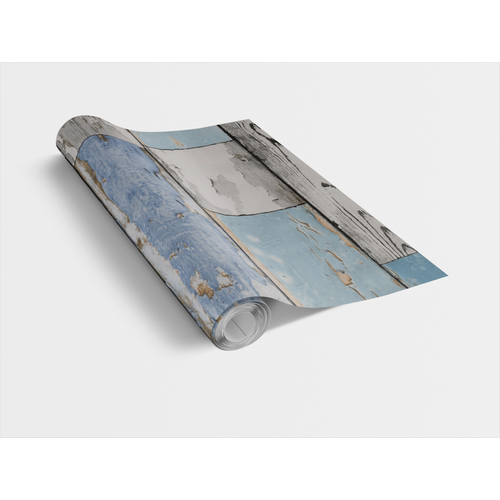 SCRAPWOOD / kék kopott deszka 45cm x 15m
