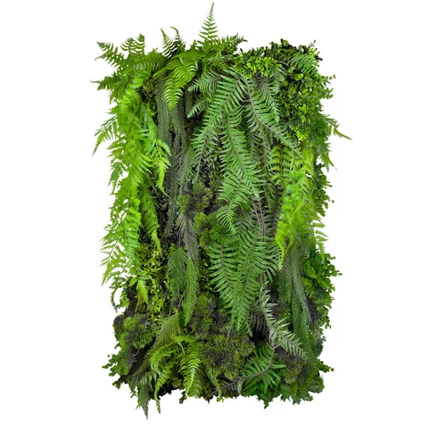 GD117 50x100 cm prémium egyedi kézzel készített élethű műanyag növényfal panel