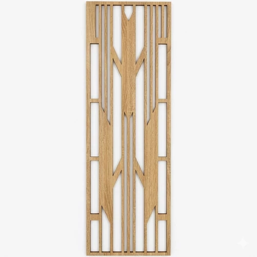 HDF falpanel Art deco stílusban, sonoma tölgy színben