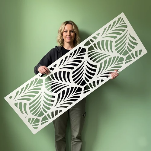 Fali dekorpanel, hullám minta, 50x150 cm, 3 mm HDF - Antracit