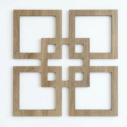 Fali dekorpanel, Matrix minta, 50x50 cm, 3 mm HDF - Sonoma tölgy