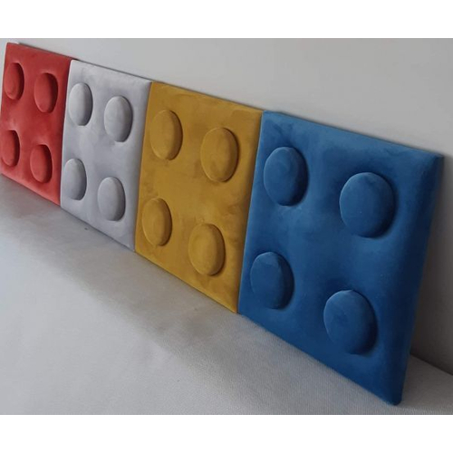 O!Bubble KID gyerekszoba falipanel 25×25 cm építőkocka mintás, "LEGO" forma, több színben