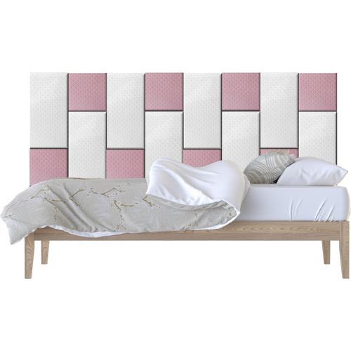 Minky textil gyermek ekrü és rózsaszín falvédő (200×75 cm)