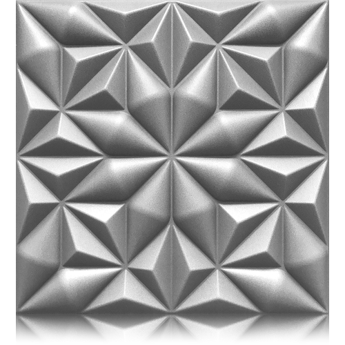 Polistar Onyx szürke design polisztirol falpanel burkolat (50x50cm), 3d dekorpanel