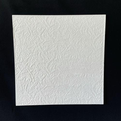 Tisza modern beltéri EPS polisztirol álmennyezet lap, festhető dekorpanel, mennyezet burkolat (50x50cm)
