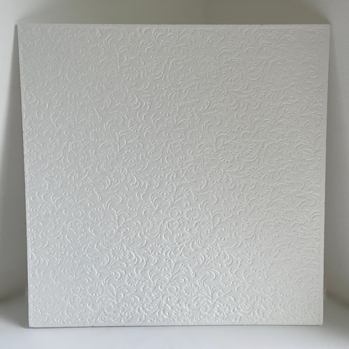 Ágnes  beltéri fehér festhető hungarocell polisztirol álmennyezet, mennyezet burkolat (50x50cm)