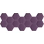 Kerma extra lila színű falvédő hatszög falpanelekből - Inka 890