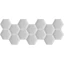 Kerma extra fehér színű falvédő hatszög falpanelekből - Melody 001