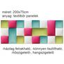 Műbőr falvédő-112 V-32 faldekoráció (200x75 cm